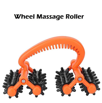 Wheel Massage Roller, Portable Full Body Massage Roller Stimulate Blood Circulation, Relieve Muscle Soreness, Muscle Recovery, Deep Tissue Massager for Legs Back & Arms (Container Product Without Box) - Imported from UK